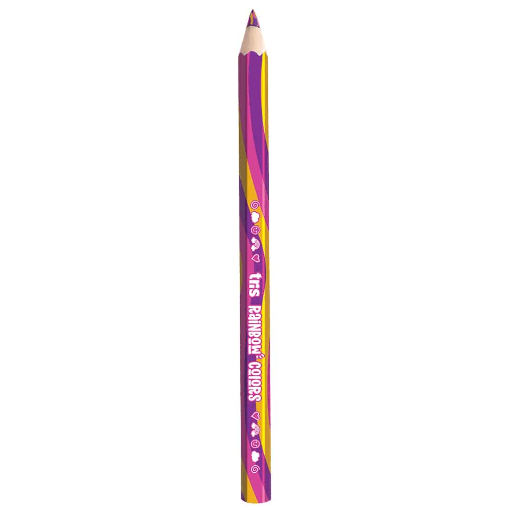 Lápis Jumbo Rainbow Mina Multicolorida Colors 907219 - Tris