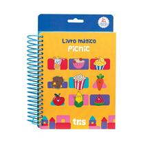 Livro Mágico de Atividades Pic Nic Toy - 18 Páginas + 1 Pincel + 1 Palito 908070 - Tris