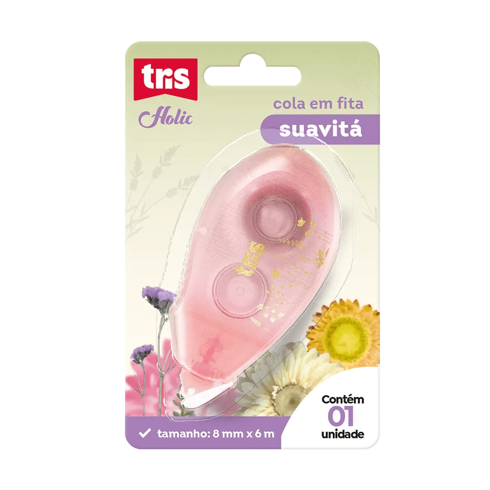 Cola em Fita Suavitá Holic Delicata 6mx8mm 911001 - Tris
