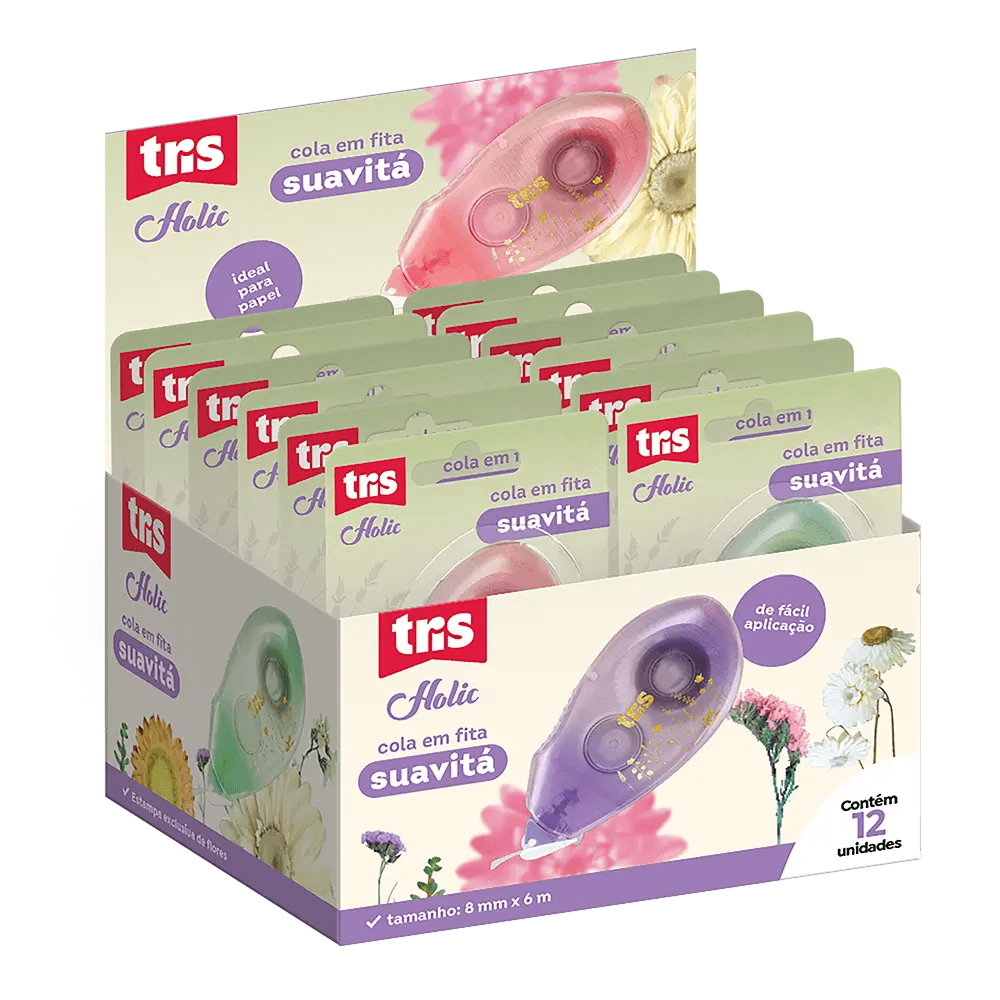 Cola em Fita Suavitá Holic Delicata 6mx8mm 911001 - Tris