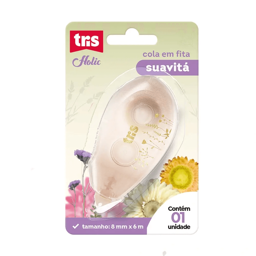 Cola em Fita Suavitá Holic Delicata 6mx8mm 911001 - Tris