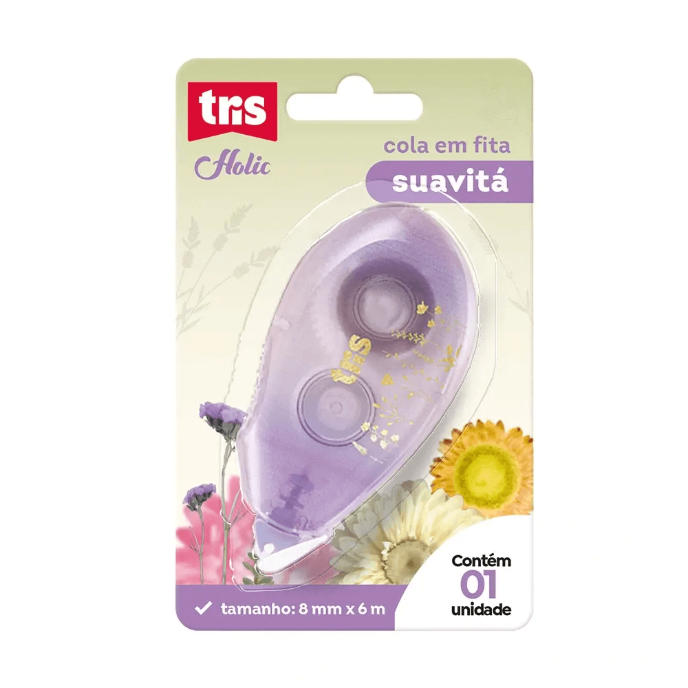 Cola em Fita Suavitá Holic Delicata 6mx8mm 911001 - Tris
