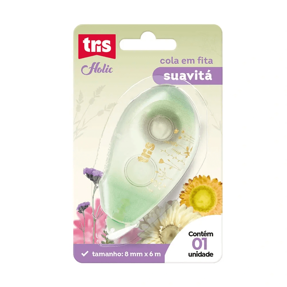 Cola em Fita Suavitá Holic Delicata 6mx8mm 911001 - Tris