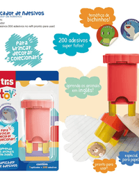 Aplicador de Adesivos Toy 1 Aplicador + 200 Adesivos 912930 - Tris
