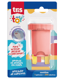 Aplicador de Adesivos Toy 1 Aplicador + 200 Adesivos 912930 - Tris
