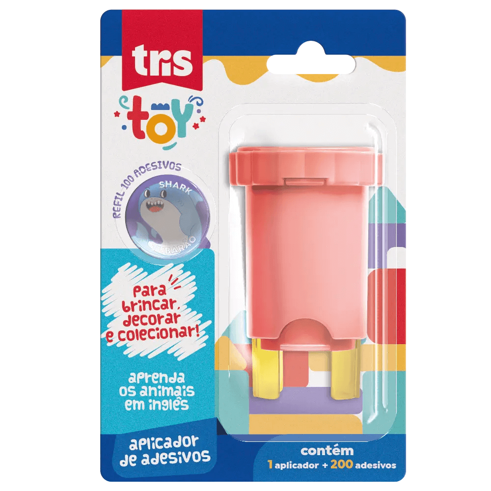Aplicador de Adesivos Toy 1 Aplicador + 200 Adesivos 912930 - Tris
