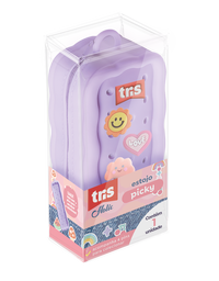 Estojo Em Silicone C/ Pins Picky Holic Charm 912961 - Tris
