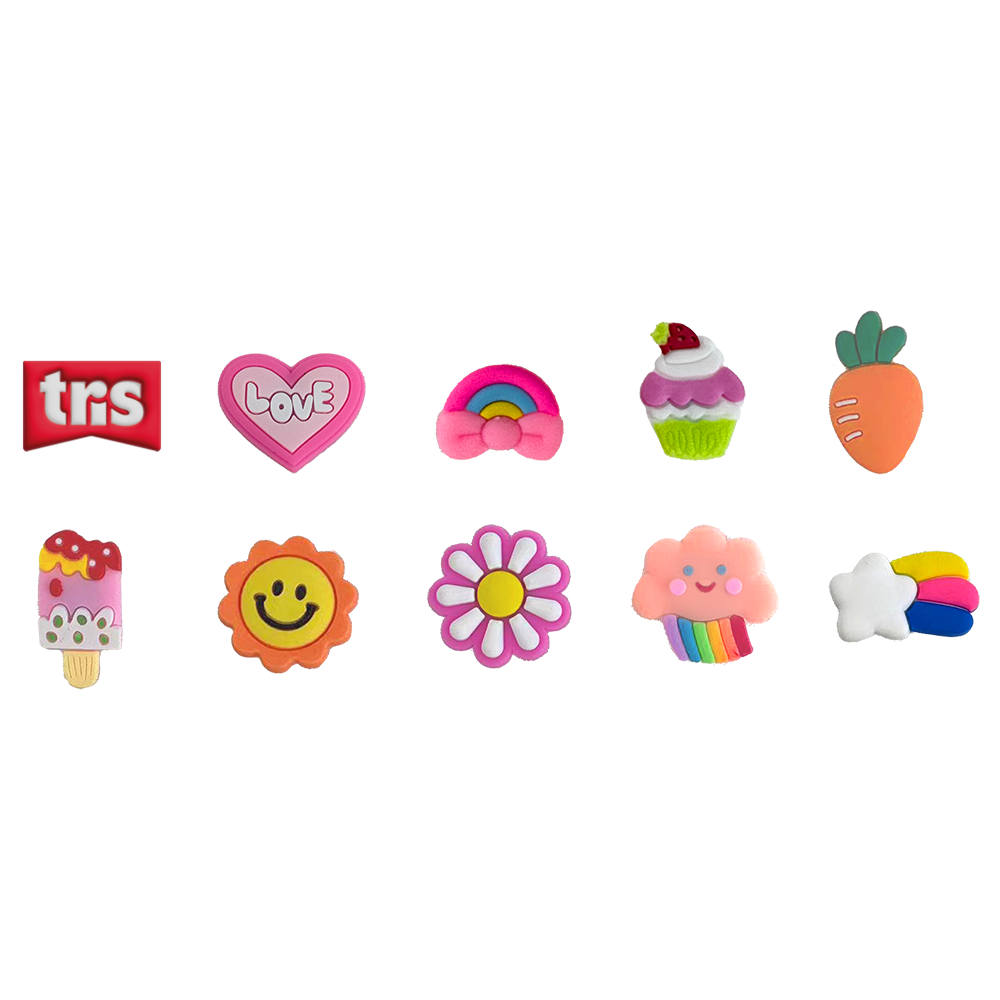 Estojo Em Silicone C/ Pins Picky Holic Charm 912961 - Tris