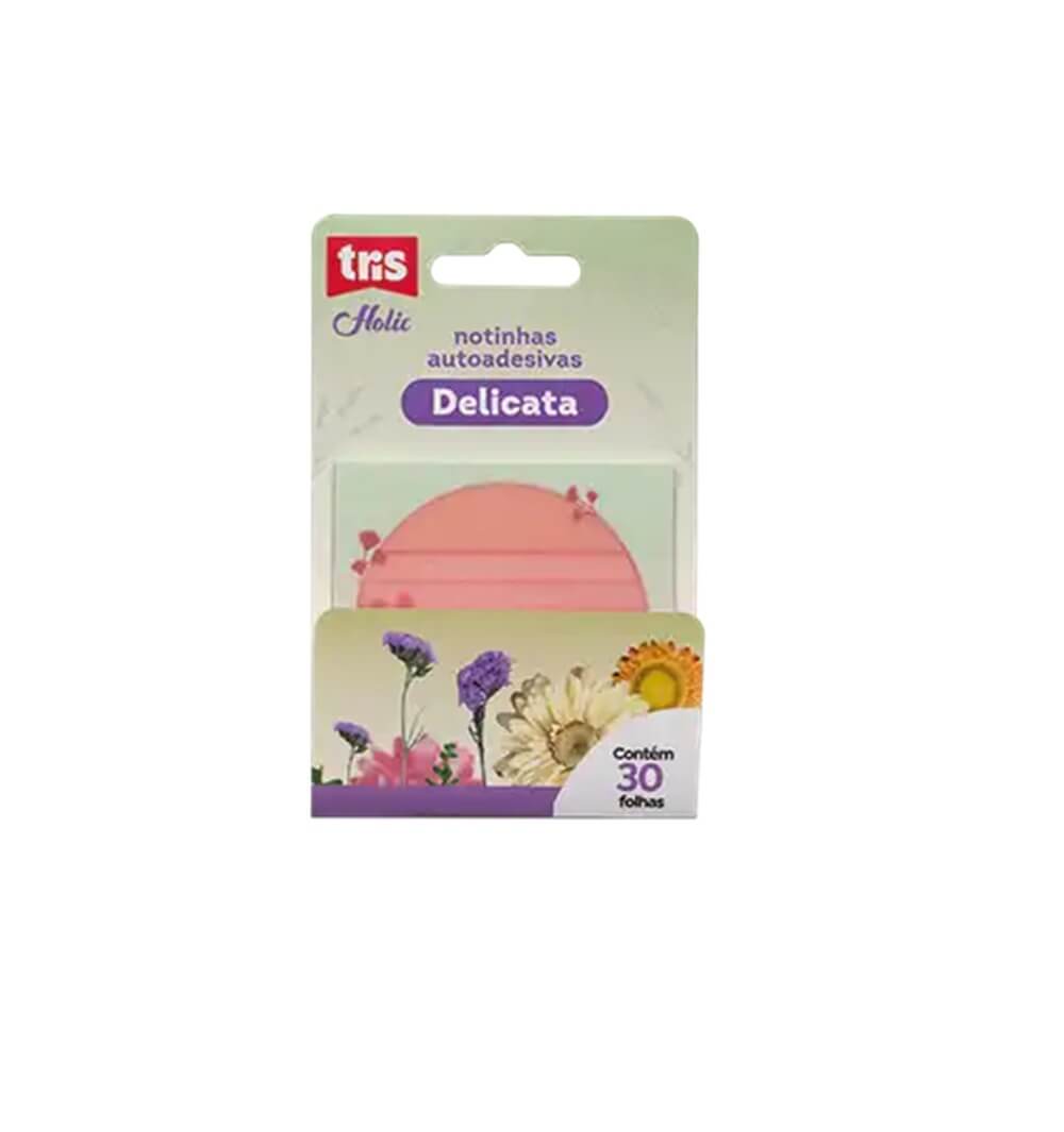 Notas Auto Adesiva Delicata Holic c/ 60 Folhas 913098 - Tris
