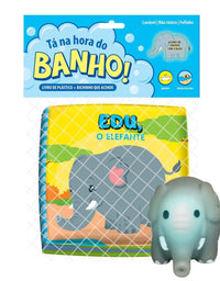 Livrinho p/ Banho Ta Na Hora Do Banho Edu O Elefante 9178 - Vale Das letras
