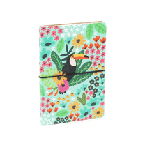 Caderno Duplo Com 72 Folhas Pautadas e Lisa Tucano CDD9501