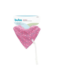 Bandana Baby Com Prendedor De Chupeta Buba Coração - 9787 Buba
