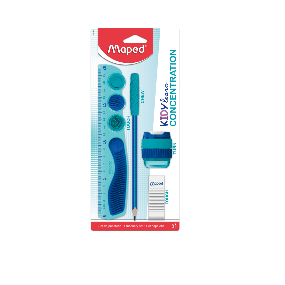 Kit de Material Escolar Kidy Learn Concentração 4 peças 981889 - Maped