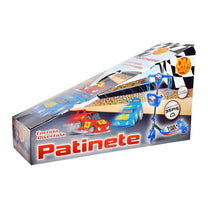 Patinete com Cesta Azul - Corrida Divertida DMR5026 DM Toys