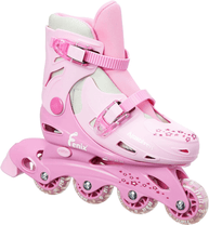 Patins Rosa Ajustável 34 ao 37 Com Acessórios AD-01R - Fenix