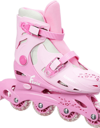 Patins Rosa Ajustável 34 ao 37 Com Acessórios AD-01R - Fenix
