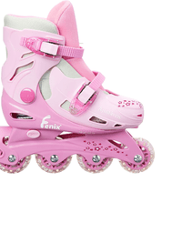 Patins Rosa Ajustável 34 ao 37 Com Acessórios AD-01R - Fenix
