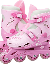 Patins Rosa Ajustável 34 ao 37 Com Acessórios AD-01R - Fenix
