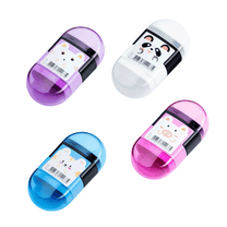 Apontador e Borracha Plástico Double Zoo AP0202 - BRW