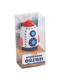 Apontador Plástico 1 Furo Orion Astronalta ou Foguete AP0451 - BRW

