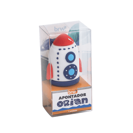 Apontador Plástico 1 Furo Orion Astronalta ou Foguete AP0451 - BRW
