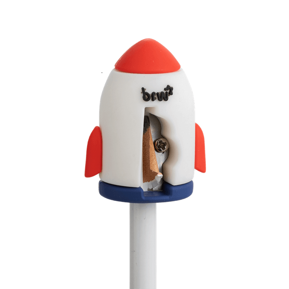 Apontador Plástico 1 Furo Orion Astronalta ou Foguete AP0451 - BRW