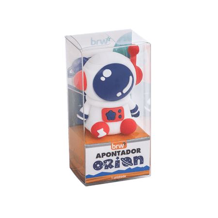 Apontador Plástico 1 Furo Orion Astronalta ou Foguete AP0451 - BRW
