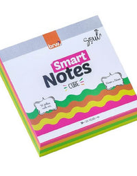 Bloco Smart Notes 76x76mm c/ 200 Fls. 4 Cores Neon BA7602 - BRW
