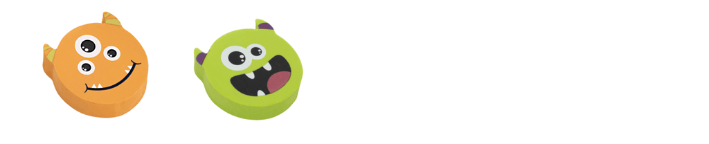 Borracha Macia Monstrinhos 4 Cores Diferentes BO2101 - BRW