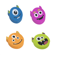 Borracha Macia Monstrinhos 4 Cores Diferentes BO2101 - BRW