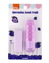 Borracha + Refil Sweet Fruit  Com Cheirinho de Fruta BO2105 - BRW
