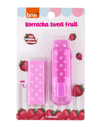 Borracha + Refil Sweet Fruit  Com Cheirinho de Fruta BO2105 - BRW
