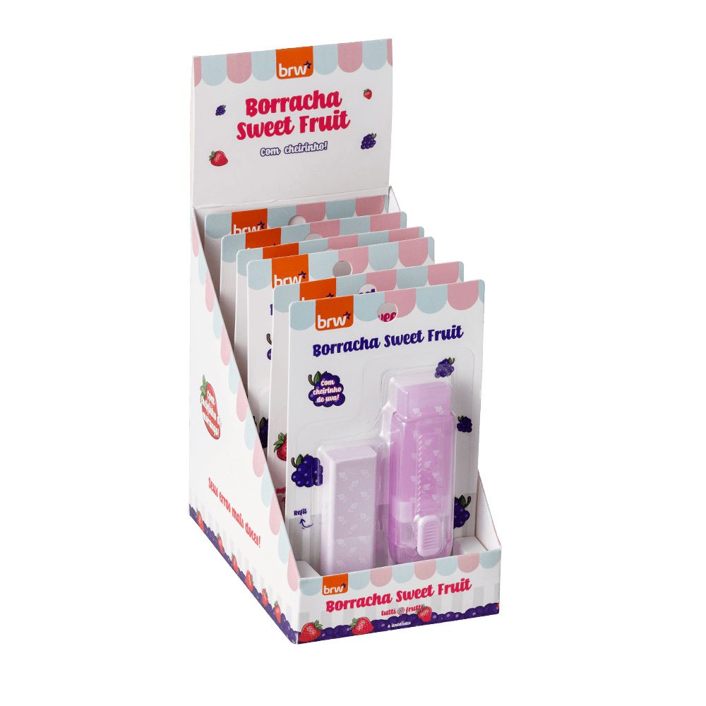Borracha + Refil Sweet Fruit  Com Cheirinho de Fruta BO2105 - BRW