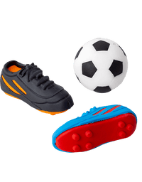 Borracha Divertida Soccer com 3 Unidades BO2108 - BRW
