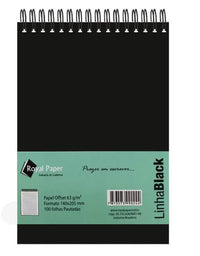 Caderno Tipo Bloco 100Fls Pautadas 63g/m² P077 - Royal Paper
