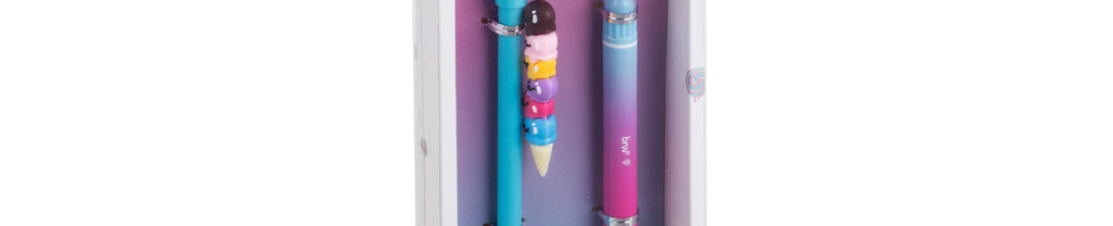 Kit Caneta Esferográfica + Marca Texto Duplo Tutti Frutti CA0512 - BRW