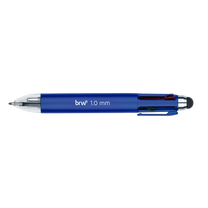 Caneta Esferográfica 1.0mm Mini 4 Cores c/ Touch CA0523 - BRW