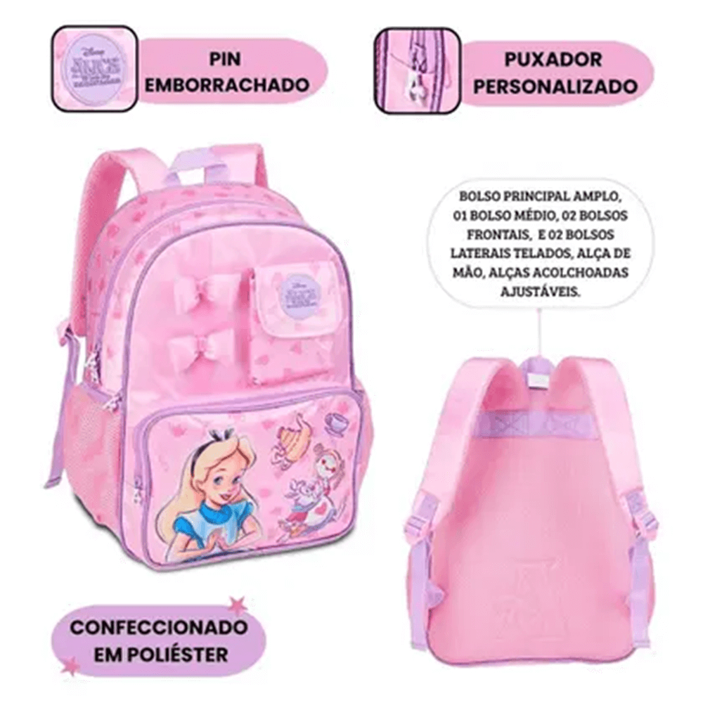 Mochila Costa Grande Alice No País Das Maravilhas AC26284J - Clio Style