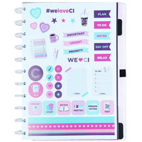 Caderno Inteligente Ice Pink G+ Linhas Brancas 140Fls CIGDP4015