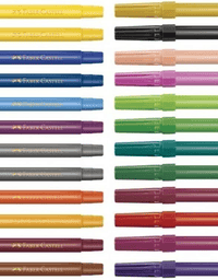 Caneta hidrográfica Canetinha estojo com 24 cores 15.0124CZF - Faber Castell
