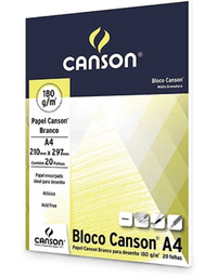Bloco Canson A4 Branco c/ 20 Folhas 180g/m² 66667164 - Canson
