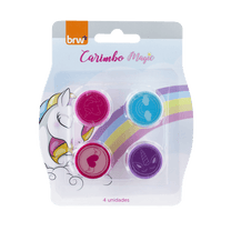 Carimbo Infantil Magic Unicórnio 4 unidades CB2120 - BRW