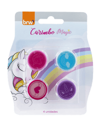 Carimbo Infantil Magic Unicórnio 4 unidades CB2120 - BRW
