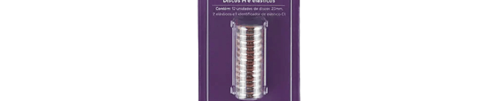 Disco + Elástico M. para Caderno Inteligente 12 unid. 23 mm CI231027 - Novitate