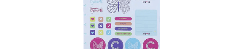 Folha de Adesivos p/ Caderno Inteligente Grande By Yasmin Galvão CIFA1010