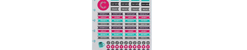 Folha De Adesivo Agenda Permanente A5 CIFA1015 - Novitate