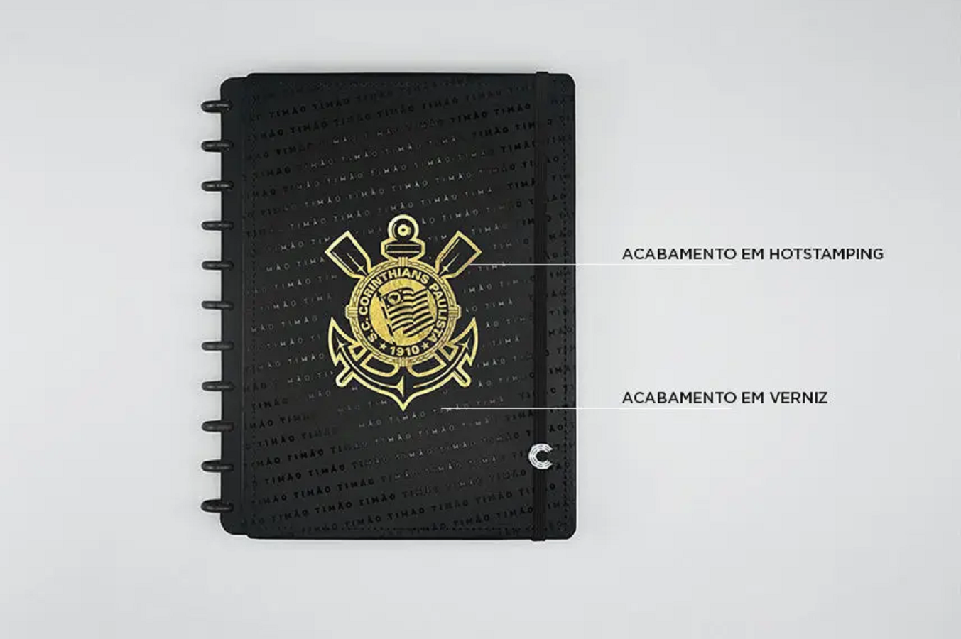 Caderno Inteligente Grande 80 Fls. Corinthians Fiel CIGD4152 - Novitate