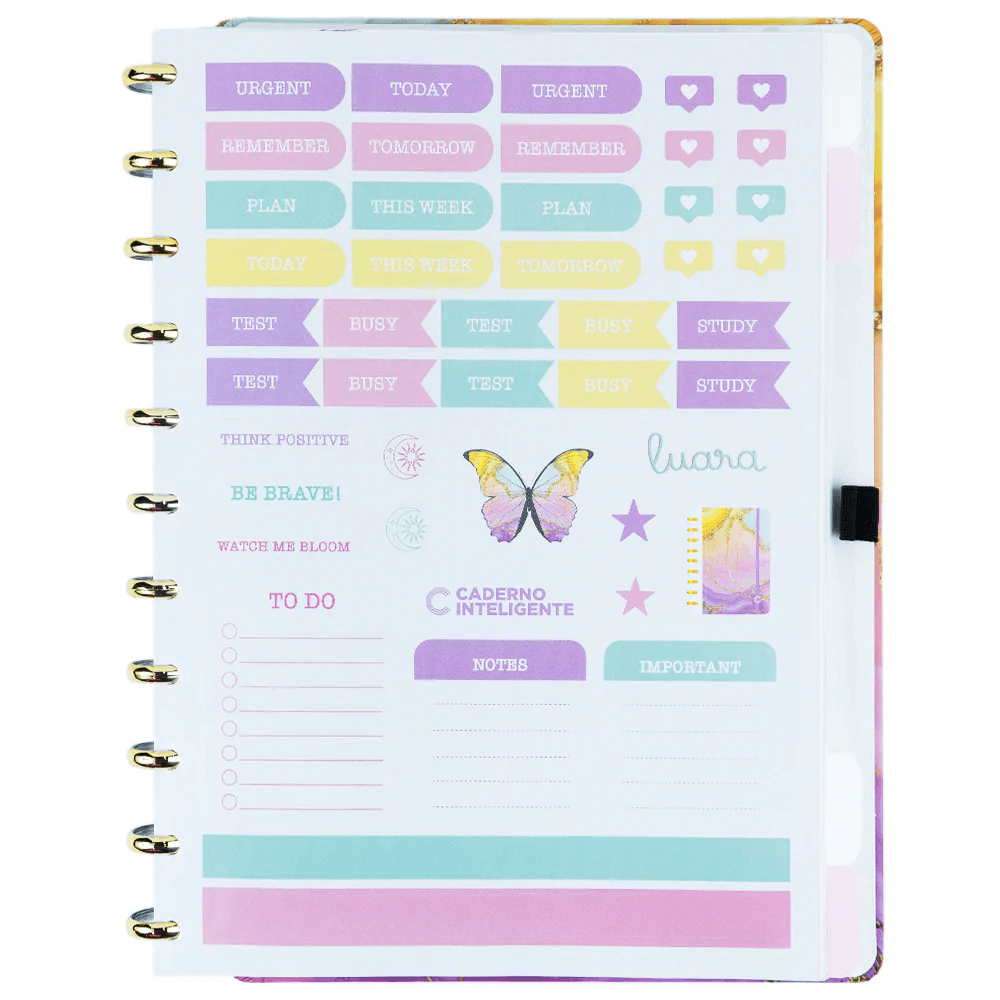 Caderno Inteligente Gde By Luara Aurora 80 Fls. CIGD4162 - Novitate
