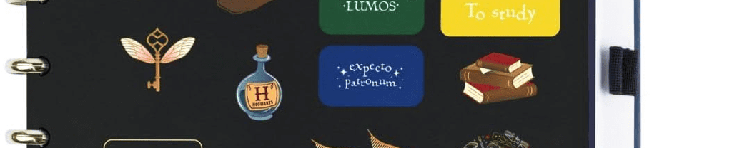 Caderno CI BY Harry Potter Azul Gde 80F CIGD4343 - Novitate