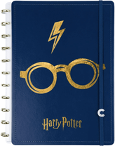 Caderno CI BY Harry Potter Azul Gde 80F CIGD4343 - Novitate